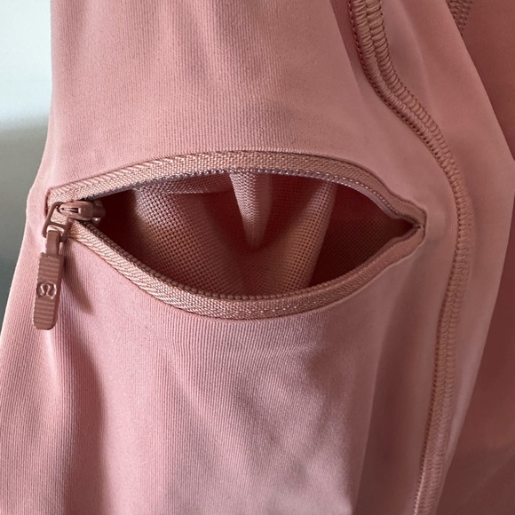 Lululemon Break a Trail 1/2 Zip Hoodie Pink Pastel Sz 8 - Picture 9 of 12